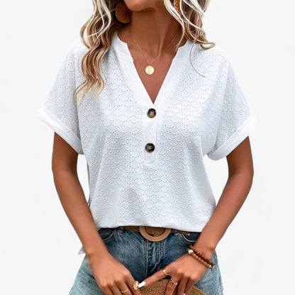 Jacquard-Bluse - Eleganter Komfort für Jeden Anlass