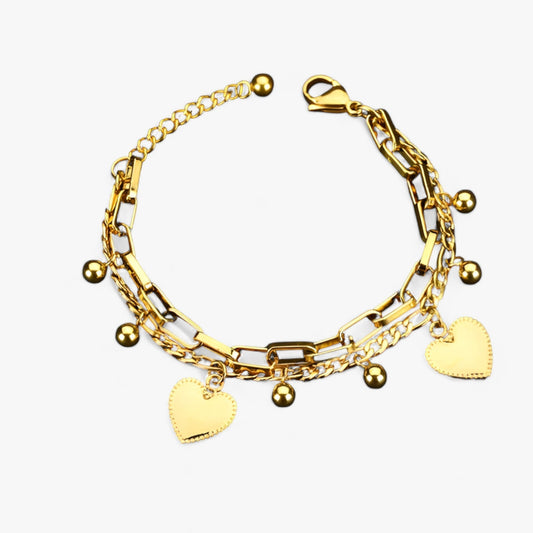 Herz-Charm-Armband - Elegantes Symbol der Liebe