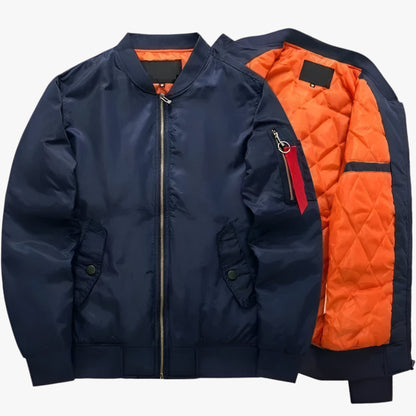 MA1 Pilotenbomberjacke – Militärwärme für Herbst & Winter