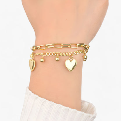 Herz-Charm-Armband - Elegantes Symbol der Liebe