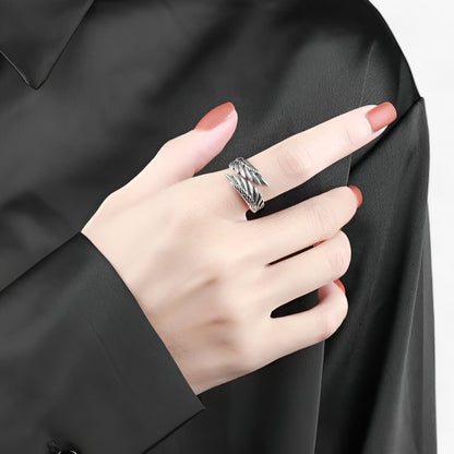 Engelsflügel-Ring - Einzigartiger Gothic-Stil