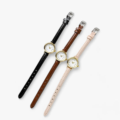 Kleine runde Uhr - Schicker Minimalismus für den täglichen Stil