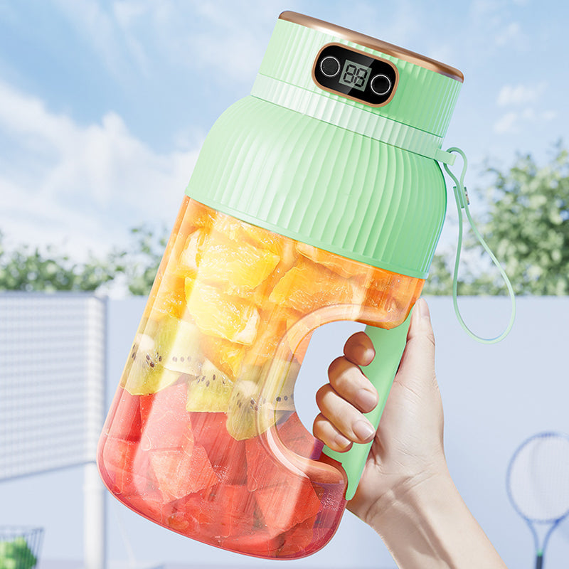 Juice2Go | Duo Multifunktionale tragbare Saftpresse mit Digitalanzeige