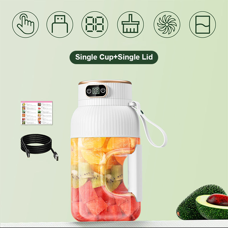 Juice2Go | Duo Multifunktionale tragbare Saftpresse mit Digitalanzeige